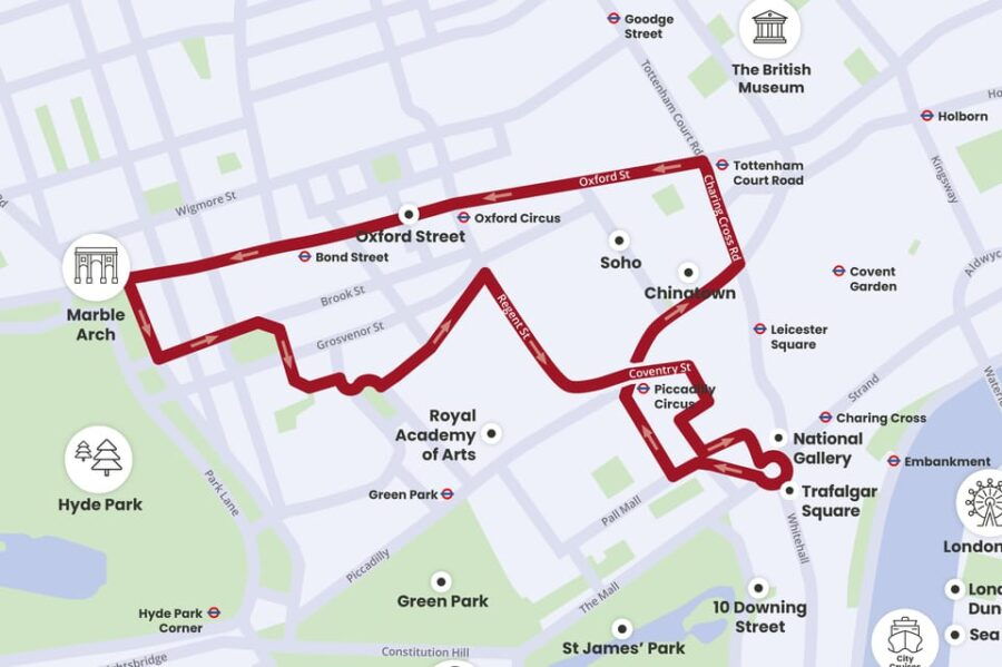 London: Tootbus Christmas Lights Tour incl walking tours - What You Can Expect from the Tour