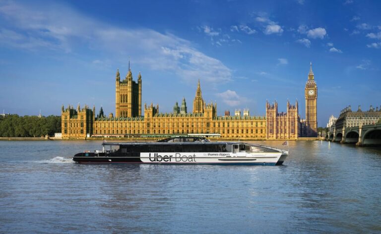 London: Uber Boat Return Trip River Ticket + Painted Hall