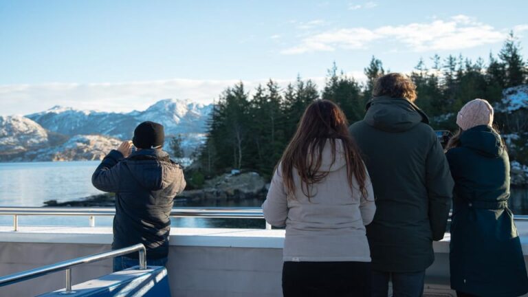 Lysefjorden cruise & Preikestolen guided hike – winter