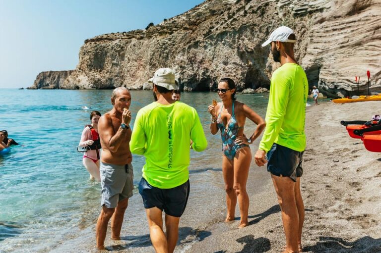 Milos: Tsigrado and Gerakas Beach Kayaking Tour