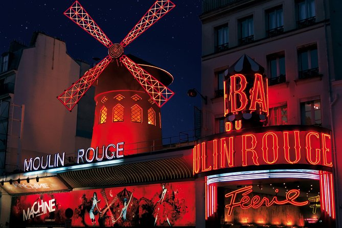 Moulin Rouge Dinner Show with Champagne and Drop Off