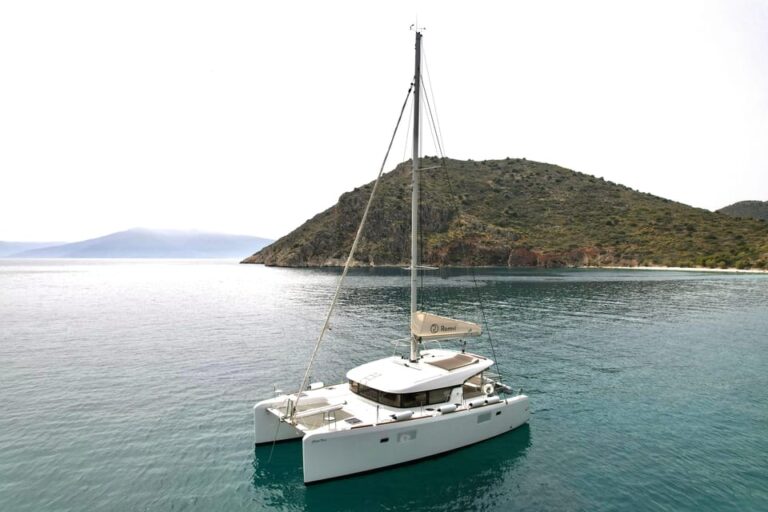 Nafplio: Catamaran full day private cruise