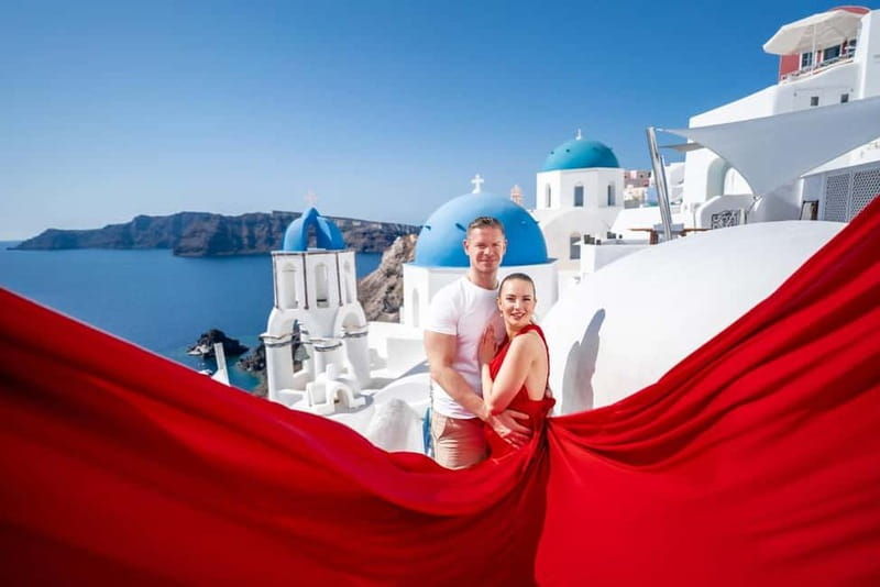 Oia: Santorini Photoshoot with Flying Dress Rental Option - An In-Depth Look at the Santorini Photoshoot Experience