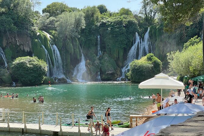 Over the Bridge to the Falls (Mostar)