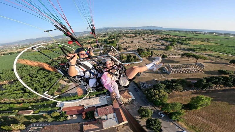 Paestum: powered paragliding flight over the temples - Discovering Paestum from the Sky: A Detailed Breakdown
