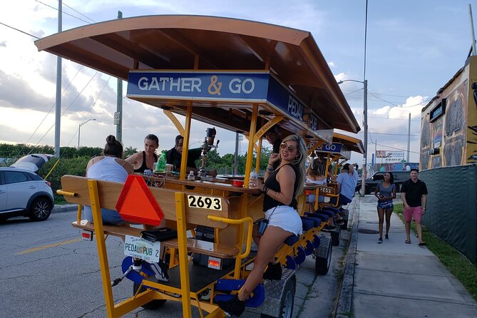 Pedal Pub Miami Wynwood Graffiti Bar Tour Individual Seats