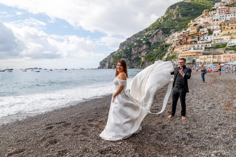 Positano : professional photo shoot ‘Trash the dress’