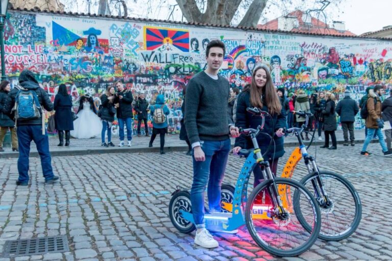 Prague: Tour by Electric Scooter or Cruiser eBike