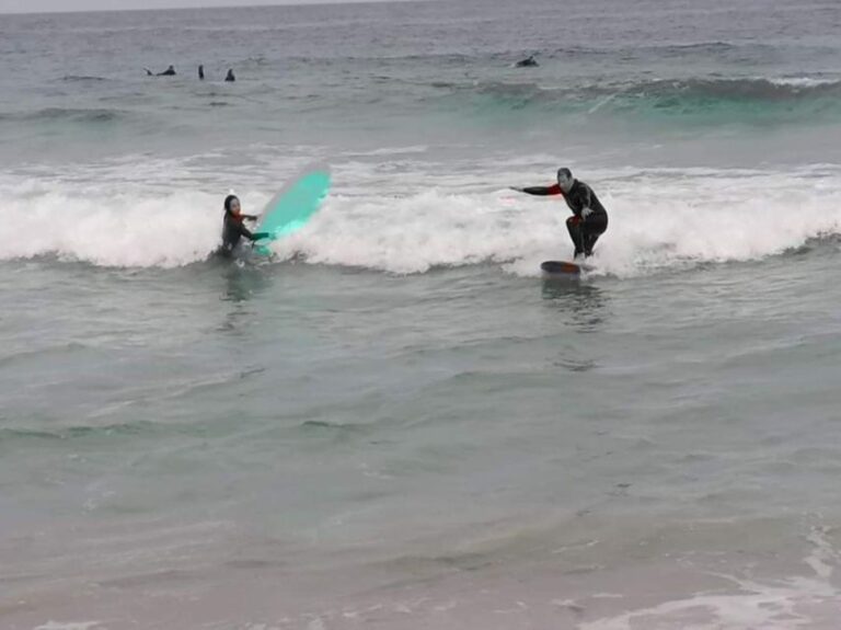 Private surf lesson in praia grande sintra portugal