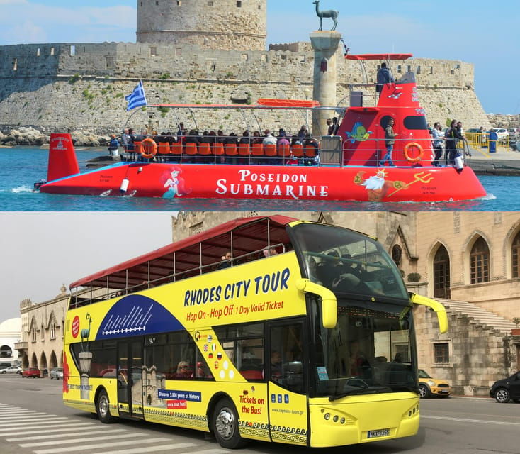 Rhodes: Combo Ticket - Hop On Hop Off Bus & Submarine Cruise - What to Expect: A Breakdown of the Day  