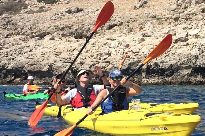 Rhodes Sea Kayaking Adventure small groups incl.Transfer & snack