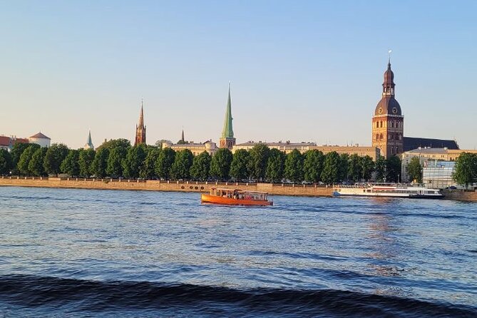 Riga Canal and Daugava Boat Tour with Welcome Drink & Audio Guide