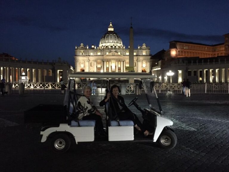 Rome: 2-Hour Golf Cart Sightseeing Tour at Night