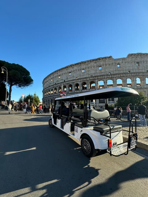 Rome: 6 hoursDaily Private Golf Cart Tour with typical lunch