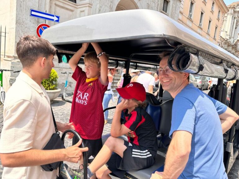 Rome: 7 Hour Full City Tour in Golf Cart with Catacombs