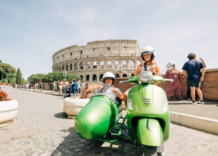 Rome: Highlights & Hidden Gems, Vespa Sidecar Guided Tour