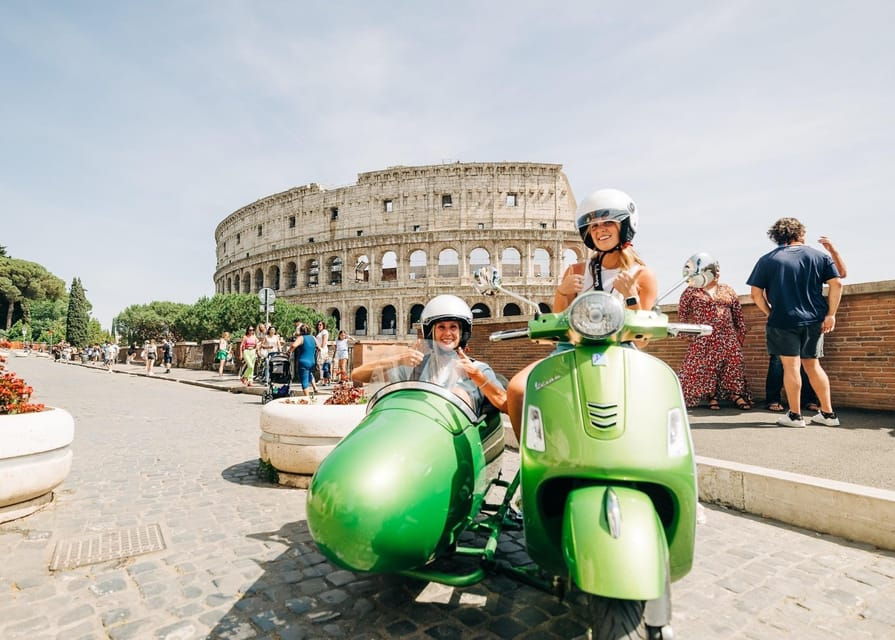 Rome: Highlights & Hidden Gems, Vespa Sidecar Guided Tour - An Authentic Roman Adventure on a Vespa Sidecar