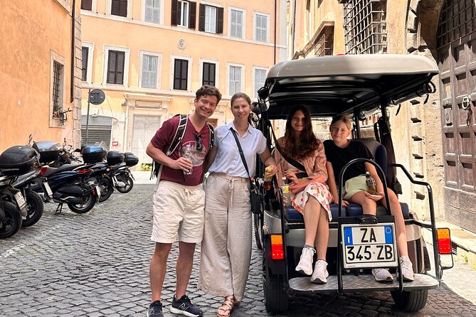 Rome in a Golf Cart Shared tour of Catacomb Ancient Appian