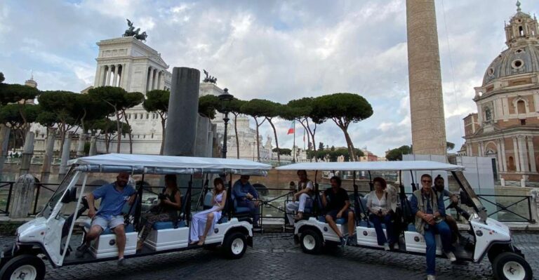 Rome: Private Customizable 3-Hour Golf Cart City Tour