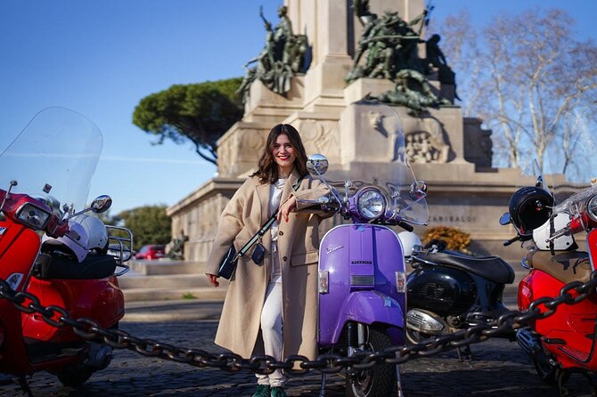 Rome’s Easy Ride Vespa Tour with Pick Up and Drop Off