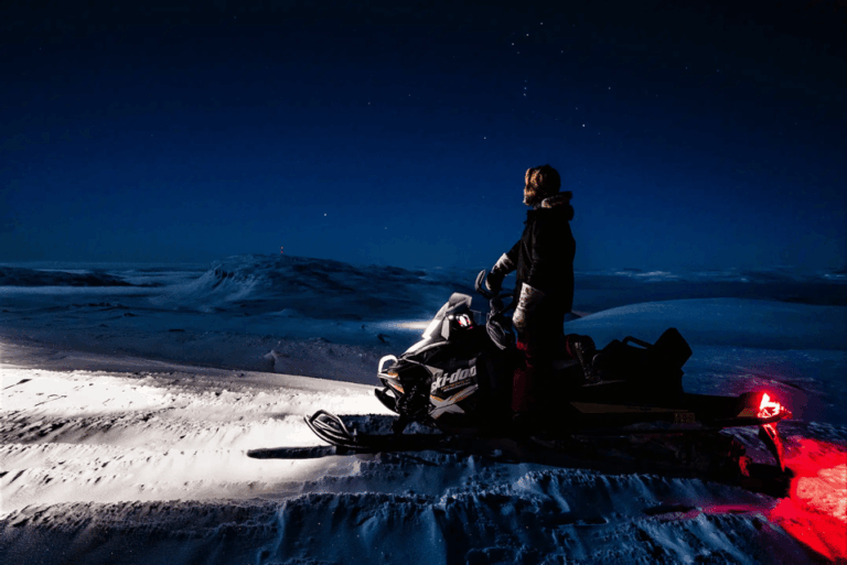 Rovaniemi: Northern Lights Snowmobile Safari with Campfire