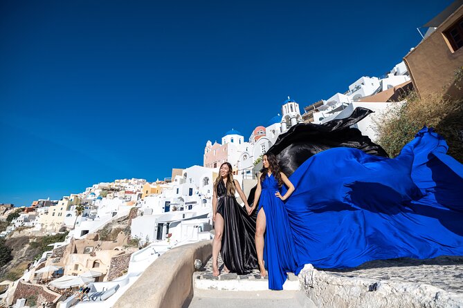 Santorini: Flying Dress Professional Photography *Dress Included*