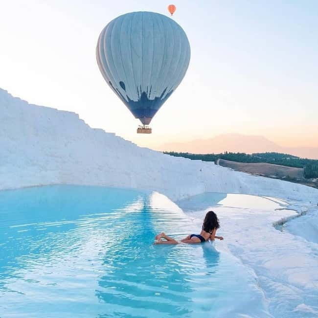 Side/Alanya: Pamukkale Hot Air Balloon Flight w/Lunch