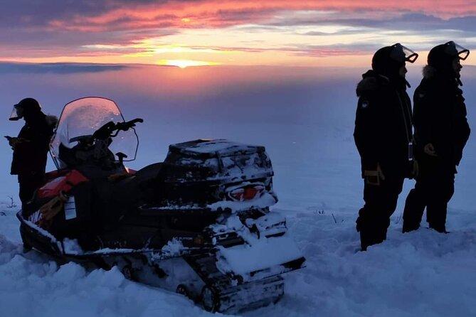 Snowmobile Safari to Lapland viewpoint
