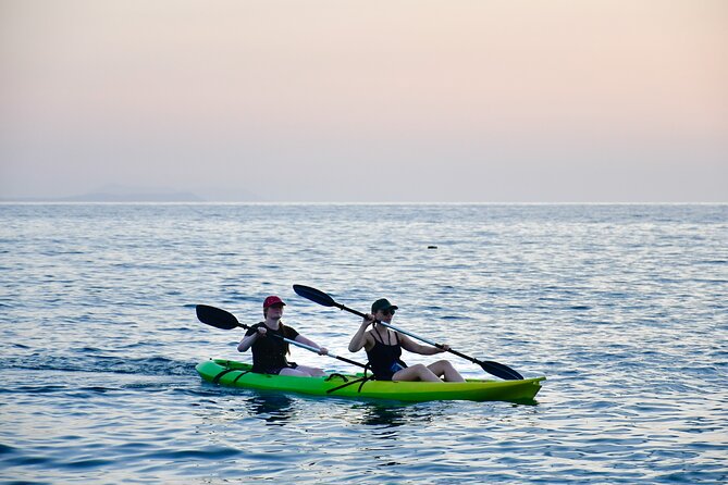 Sunset Saranda and Night City Glow Kayak or Sup Tour
