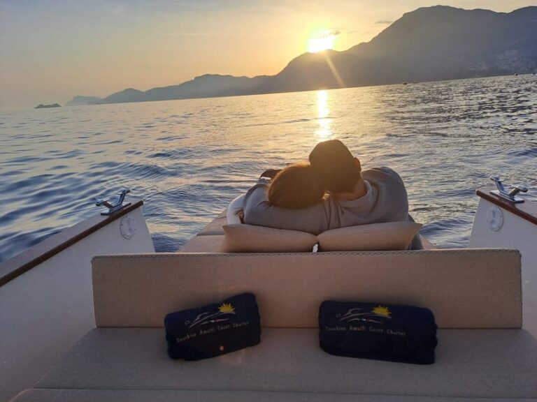 Sunset tour by private boat on the Amalfi Coast