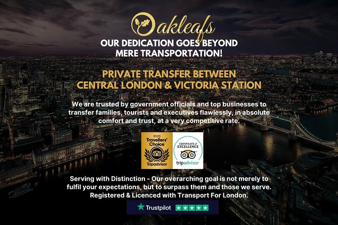 Victoria Station  Chauffeur/ Taxi – To & From Central London