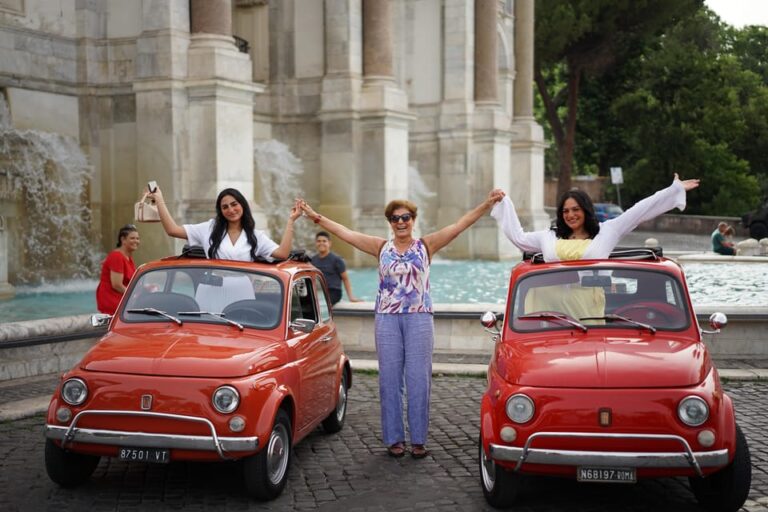 Vintage Fiat500 car Tour by Professional Photographer
