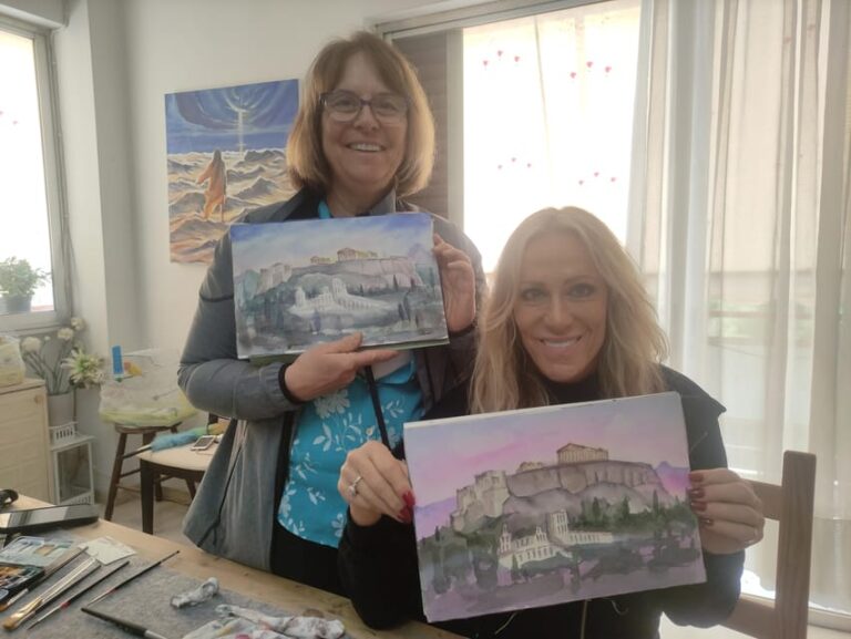workshop for painting acropolis/landscape with local artist