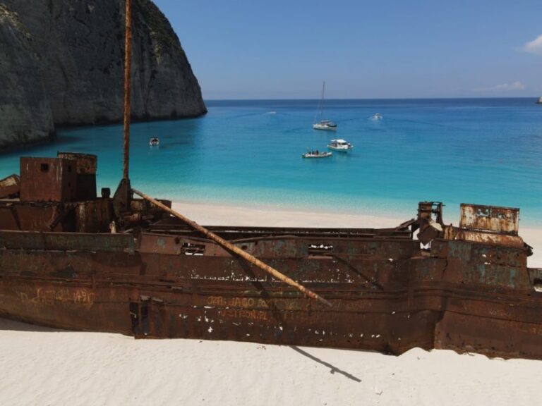 Zakynthos: West Coast & Navagio Bay Cruise with 2 Swim Stops