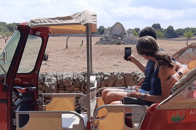 Audio Tour Alberobello with Bee Calessino/ e-Vespa /Fiat Mickey Mouse - The Vehicles and Their Charm