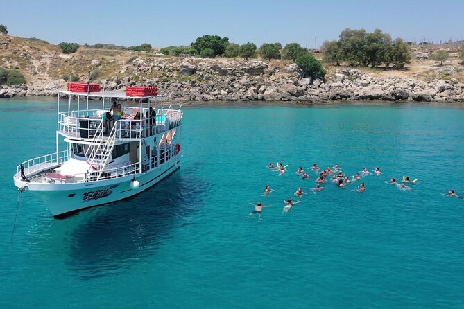 Boat Cruise in Lindos with Swim Stops & Meal Deal - The Experience in Detail