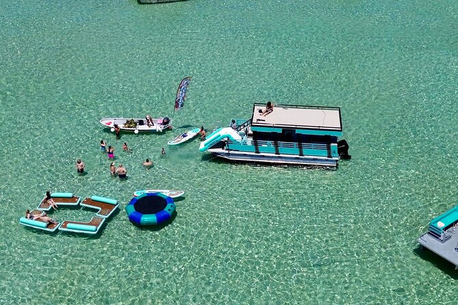 Destin: Luxury Crab Island Pontoon Charter w/ Restroom (Up to 18) - FAQs