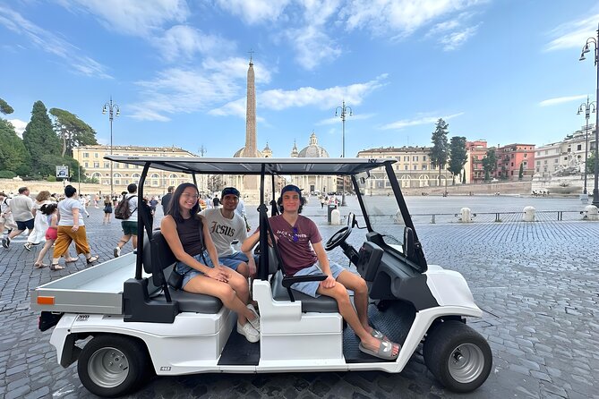 Explore Rome Highlights by Golf Cart Tour - Detailed Breakdown of the Itinerary