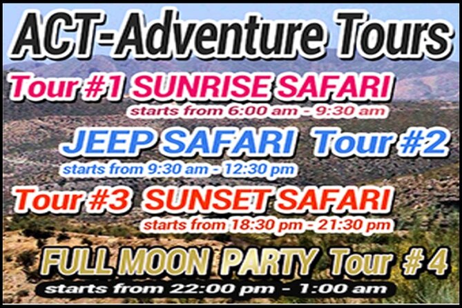 Jeep Safari - Mojacar , Turre , Los Gallardos , Cabrera - The Itinerary in Detail
