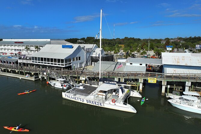 Morning Charleston Harbor Sail Lux Catamaran Shade and Seating - What’s Included and Not
