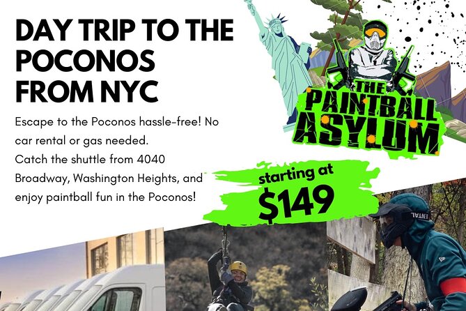 Pocono Paintball Day Trip from NYC - Return Journey and Evening in NYC