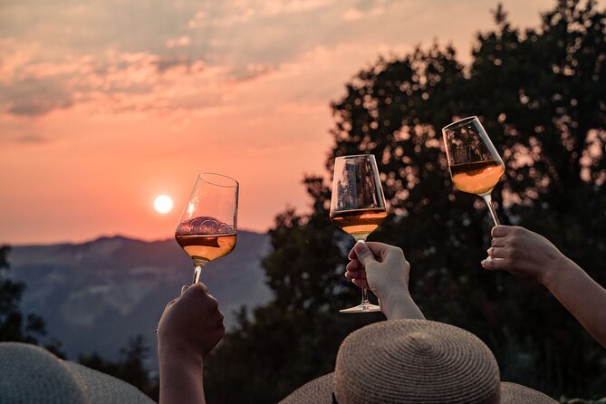 Sunset wine tasting in vineyard - The Sunset Experience