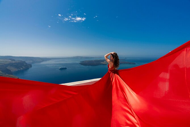 Santorini Flying Dress Photoshoot - Practical Details and Tips