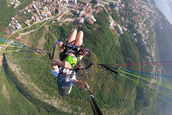 Tandem paragliding tour in Budva Montenegro - The Itinerary in Detail