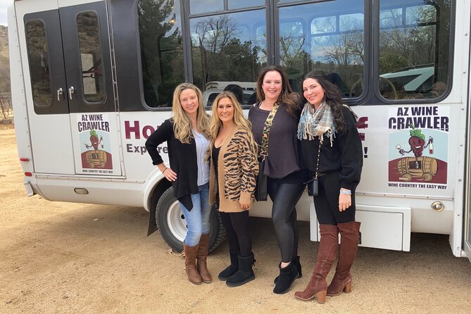 Five Star AZ Wine Crawler Tour 4- 12 PPL - Frequently Asked Questions