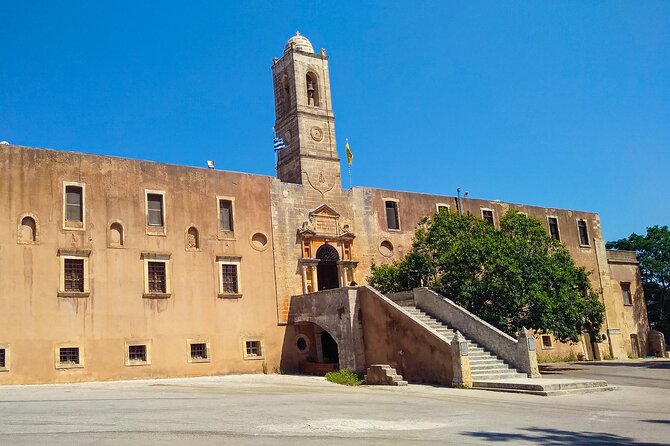 Shore Explore Chania: City Charm, Beach, Monastery & Winetasting - The Transportation and Timing