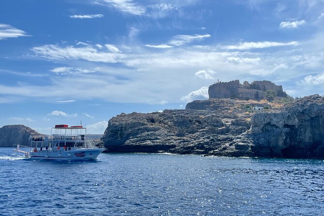 Boat Cruise in Lindos with Swim Stops & Meal Deal - The Sum Up