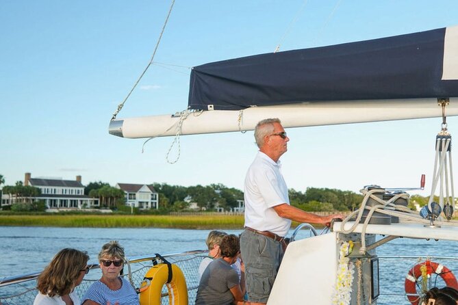Morning Charleston Harbor Sail Lux Catamaran Shade and Seating - FAQ