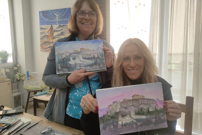 workshop for painting acropolis/landscape with local artist - The Sum Up