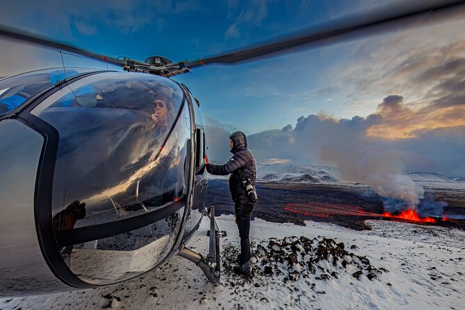 Helicopter Tour Over Icelands Reykjanes Volcano Eruption Site - Good To Know